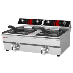 China Double 13L 13L Stainless Steel Deep Fryer for Retail and Commercial Applications wholesale