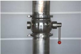 China Pneumatic Drive Half Ball Valves , High Speed Clamp / Flange Fixed Valve wholesale