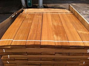 China Natural Burma Teak Flooring Veneer, Sliced Wood Veneer wholesale