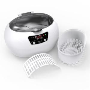China Digital Timer 600ML Household Ultrasonic Cleaner With Basket wholesale