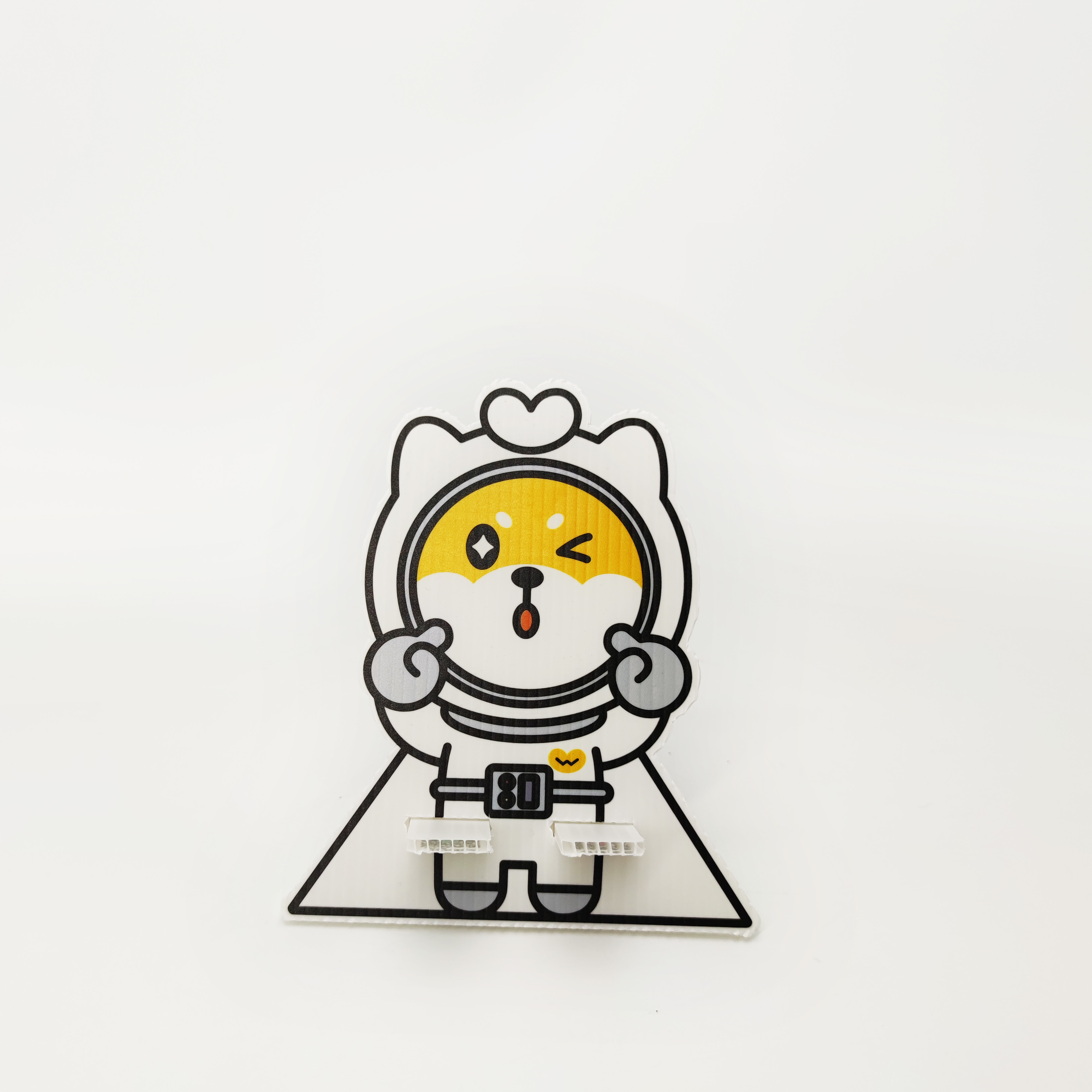 Leiser 3mm PP Corrugated Sheet Cardboard Phone Stand HD Cartoon Printing