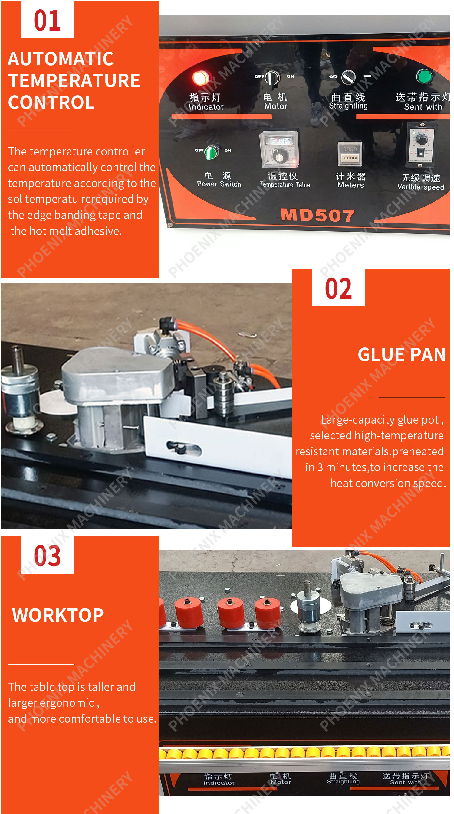 Effective Cutting Width 50mm Curve Straight Portable Woodworking Edge Banding Machine