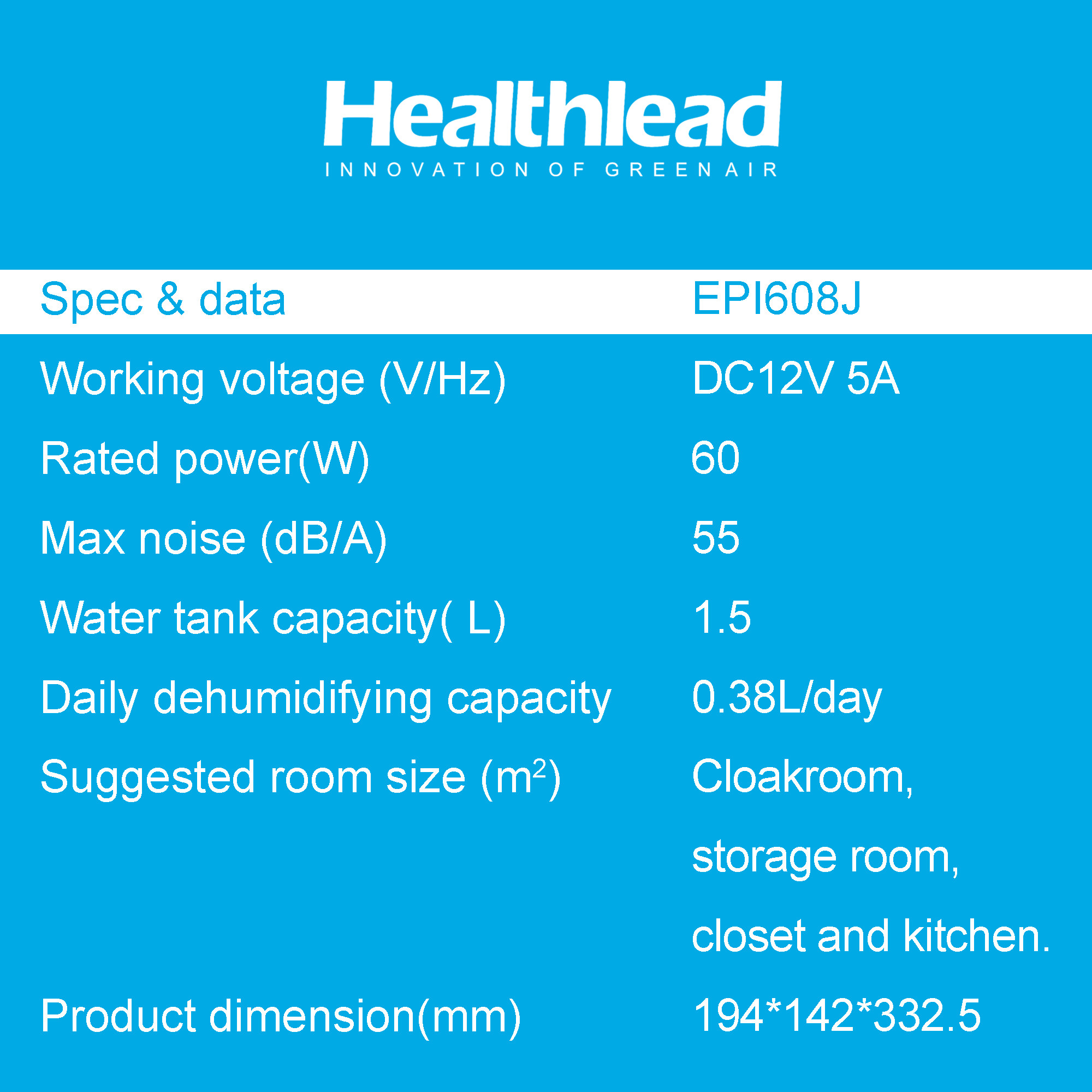 1.3L Portable Small Electric Dehumidifier Novel Design LED Indictor Lights Silent Operation
