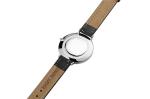 Black Genuine Leather Ladies Wrist Watches With Interchange Strap