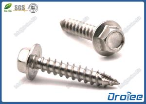 China A2/304/410 Stainless Steel Hex Flanged Head Roofing Screw, Type 17 Point wholesale