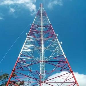 China OEM Anger Steel 3 Legs Self Supporting Lattice Tower For Telecommunication wholesale