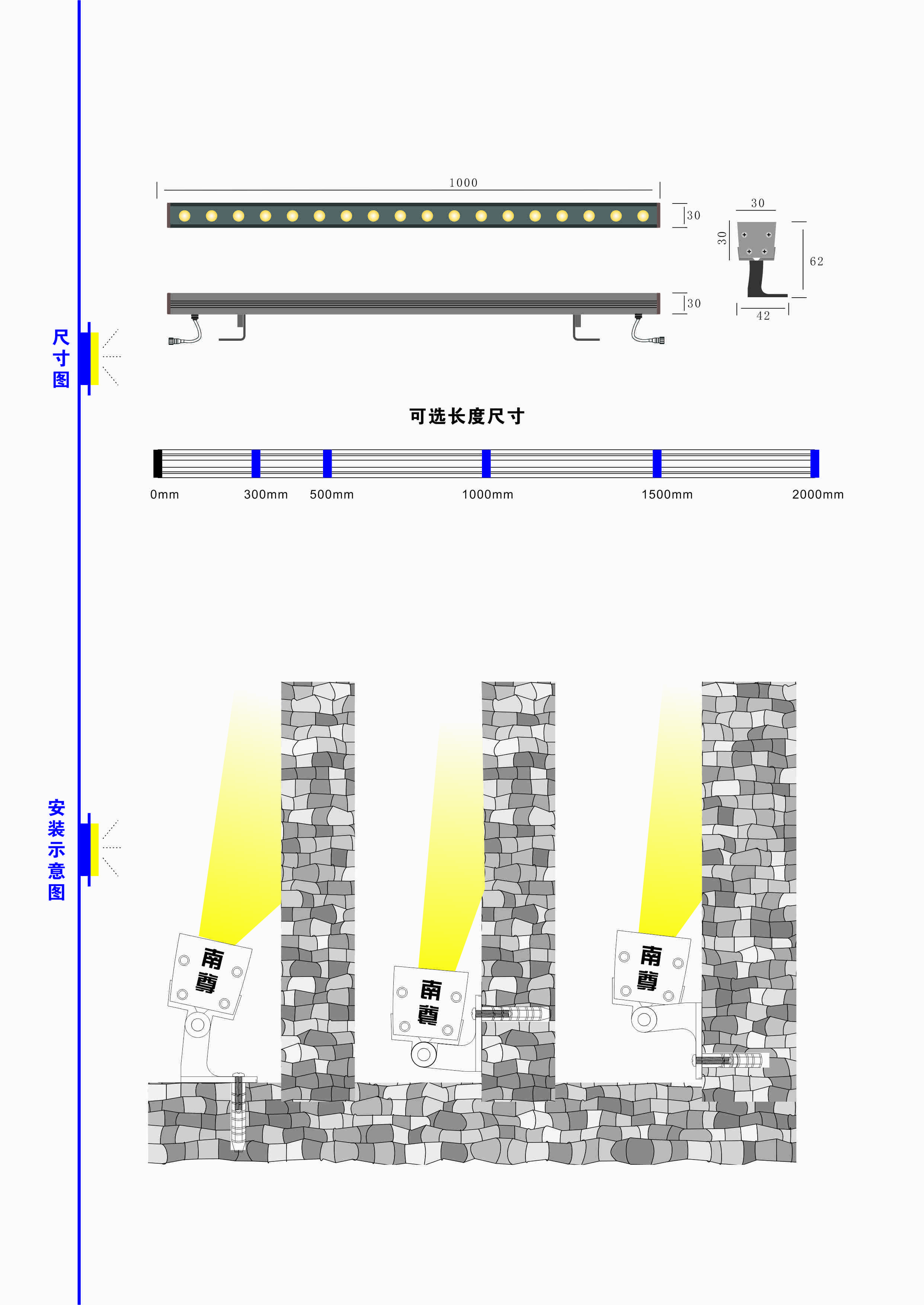 OSRAM 2835 12W RGB Wall Washer Led Lights
