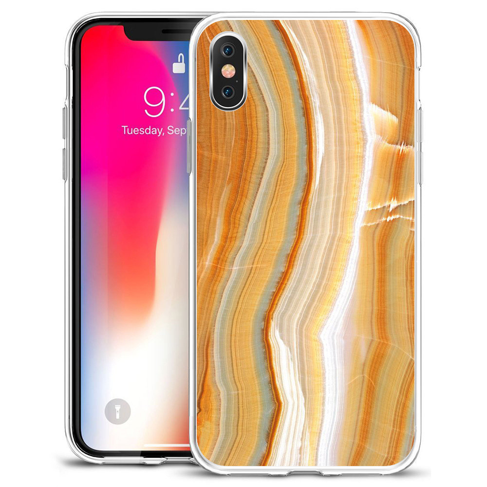 Geometric Marble Phone Case Water Color Light Weight For Iphone XS