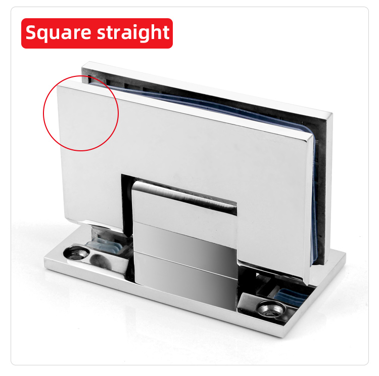 90 Degree Glass Hinge Modern Design for Stainless Steel Shower Door Glass Door Handle