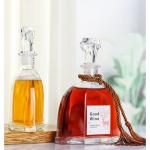 Clear 300ml Vodka Glass Drink Bottles With Airtight Stopper