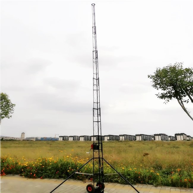 Portable 40ft Telescopic Self Supporting Antenna Towers