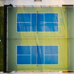 China Vinyl Pickleball Court Mat With Slip Resistant And UV Protection wholesale