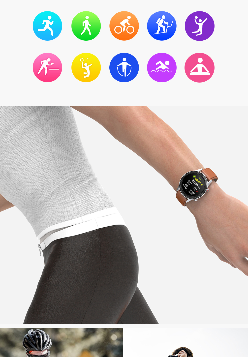 L26 Smartwatch 370mAh Lithium Battery ECG Waterproof Sports apply To Huawei