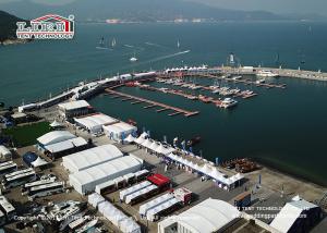 China 1000 People Outdoor Exhibition Tents With White Roof For Temporary Sport Events wholesale