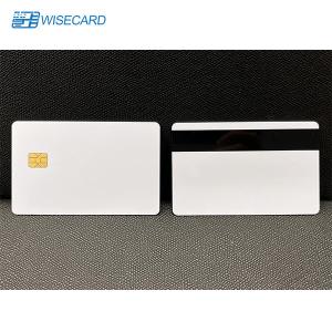 China WCT SLE4442 White EMV Chip Cards HiCo 2 Blank Magnetic Stripe Cards wholesale