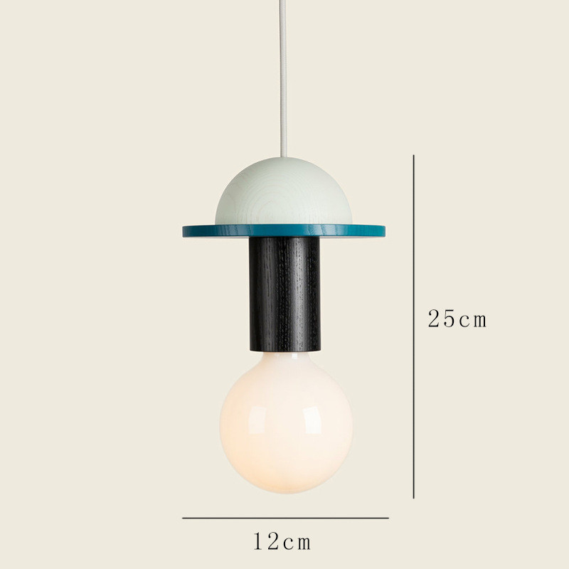 Nordic Lamp Wood LED Pendant Lights Kitchen Home Decor mini pendant lamp(WH-AP-595)