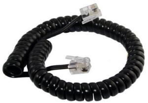 China 10 Ft RJ11 4P4C Plug Telephone Extension Cord Lead Phone Coiled Cable wholesale