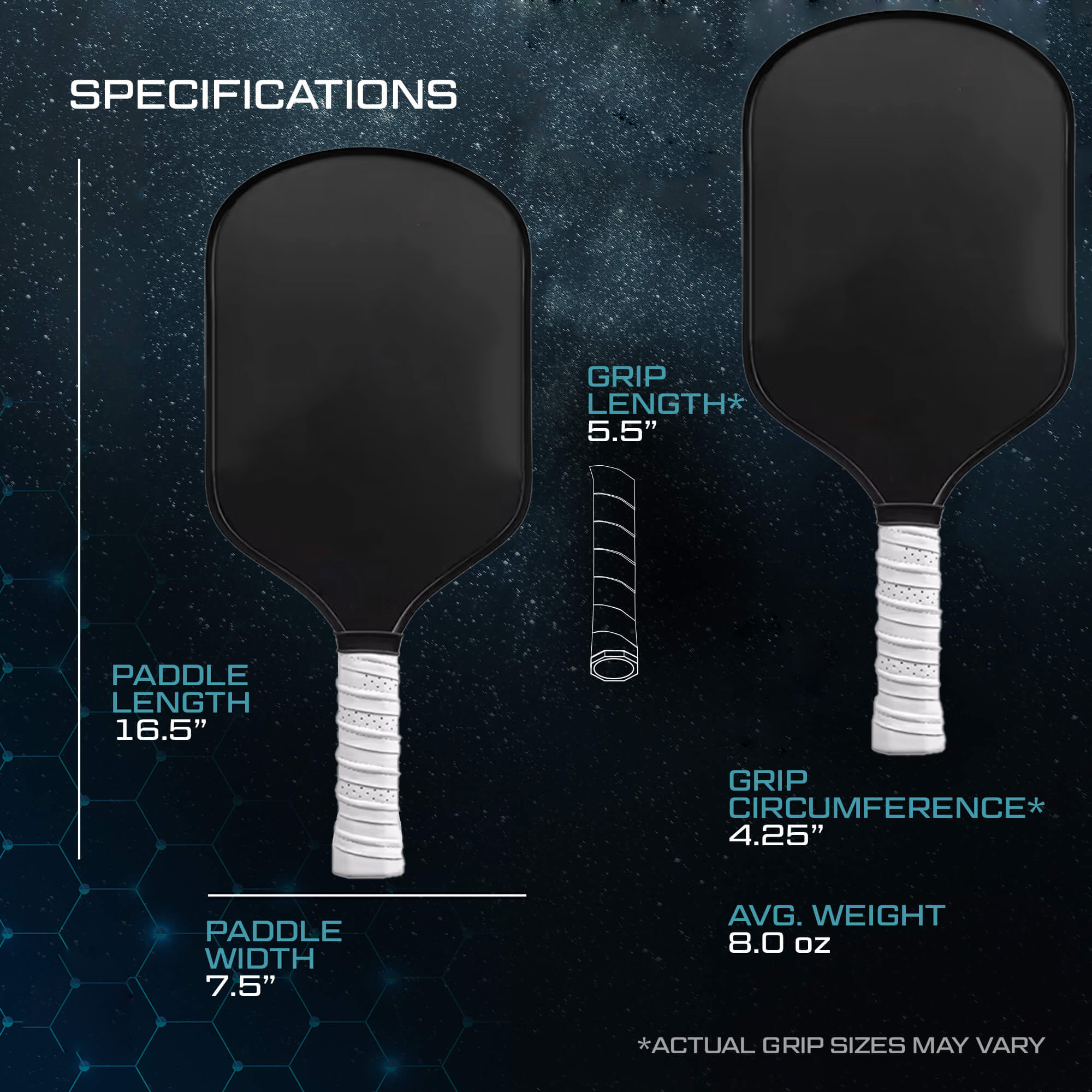T700 Raw Carbon Fiber Pickleball Paddle 16mm With PP Honeycomb Core