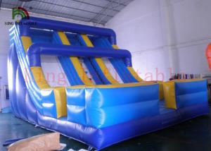 China Great Inflatable Double Slipways Beach Dry Slide For Outdoor Two Years Warranty wholesale