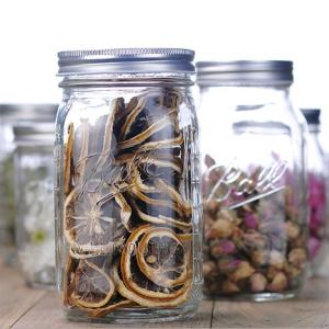 China Wide Mouth Glass Storage Jars 500ml/17oz For Canning / Storage / Display wholesale