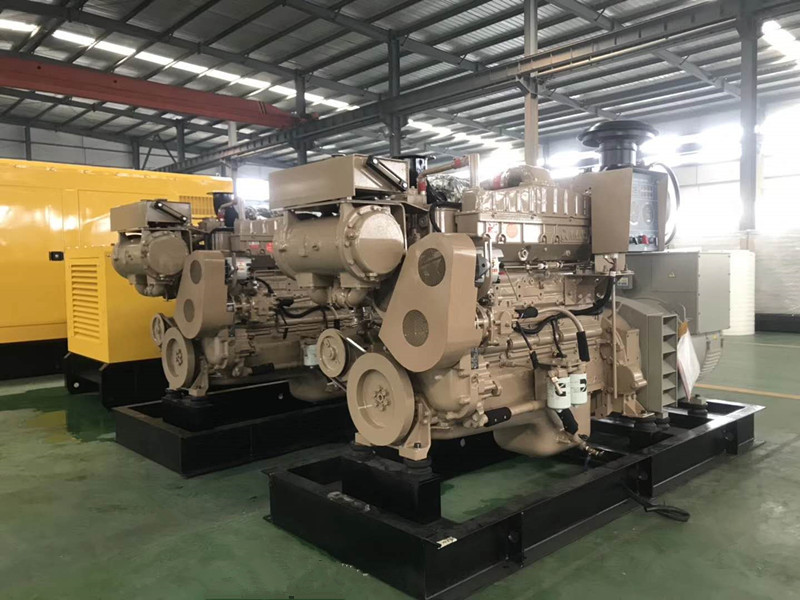 Cummins KTA19-DM engine 300kw marine diesel generator set offshore ship deck electrogene 1500rpm