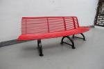 Curved Patio Tree Outdoor Metal Benches With Cast Iron Ends OEM