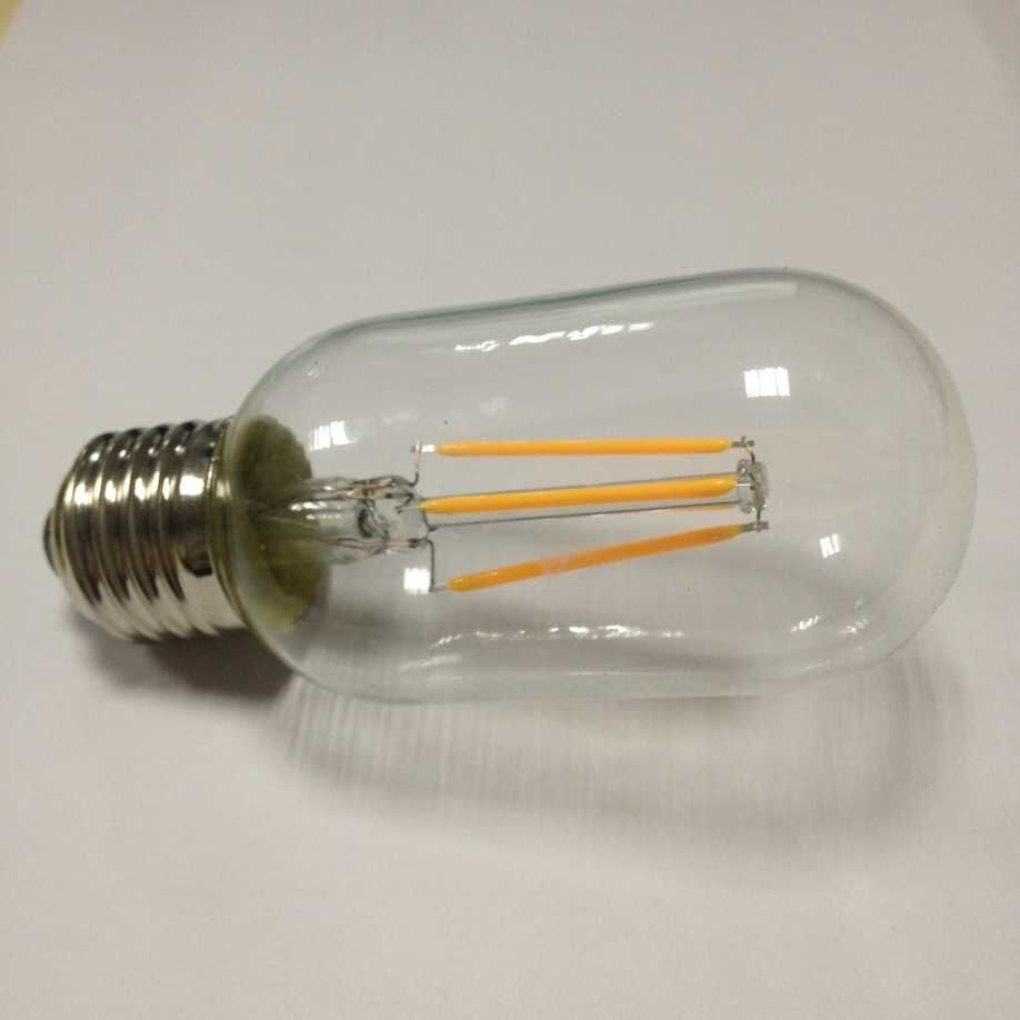 amber glass T45 4W 2W dimmable filament led bulb light medium screw base ETL UL cUL listed