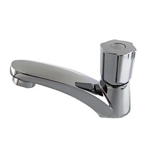 China Zinc Stylish Bathroom Single Cold Water Basin Taps In Chrome wholesale