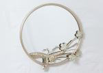 Wrought Frame Decorative Framed Metal Flower Mirror
