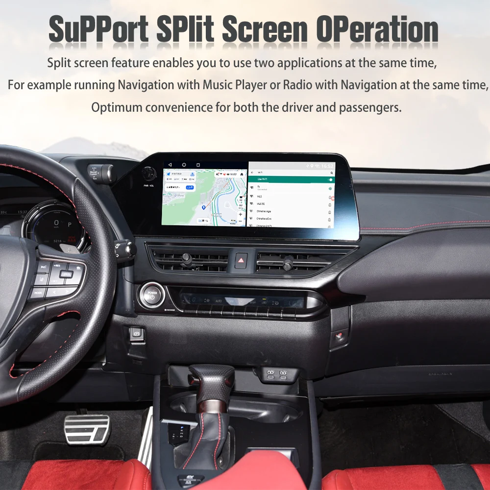 Carplay Car Video interface For LEXUS UX 2019-2021 Android system interface with screen touchpad and 360 AHD(128GB)