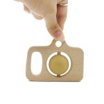 Food Grade Wood SGS Silicone Baby Rattle Sensory Teething Toys