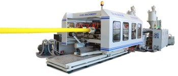 Full Automatic Plastic Pipe Extrusion Line Double Wall HDPE Pipe Making Machine