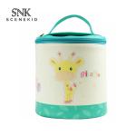 Cute Printed Round Shape PU Leather Bento Lunch Bag