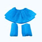 Anti Virus Durable Blue Plastic Shoe Covers , Hospital Shoe Covers Environmental