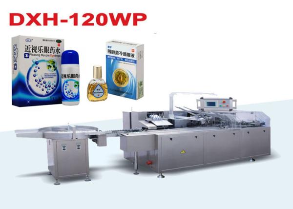 Automatic Pharmaceutical Bottle Packing Equipment / Eye Drop Carton Box Packing