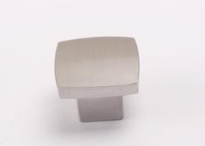 China Square Bathroom Cabinet Knobs , Durable Zinc Alloy Furniture Drawer Knobs wholesale
