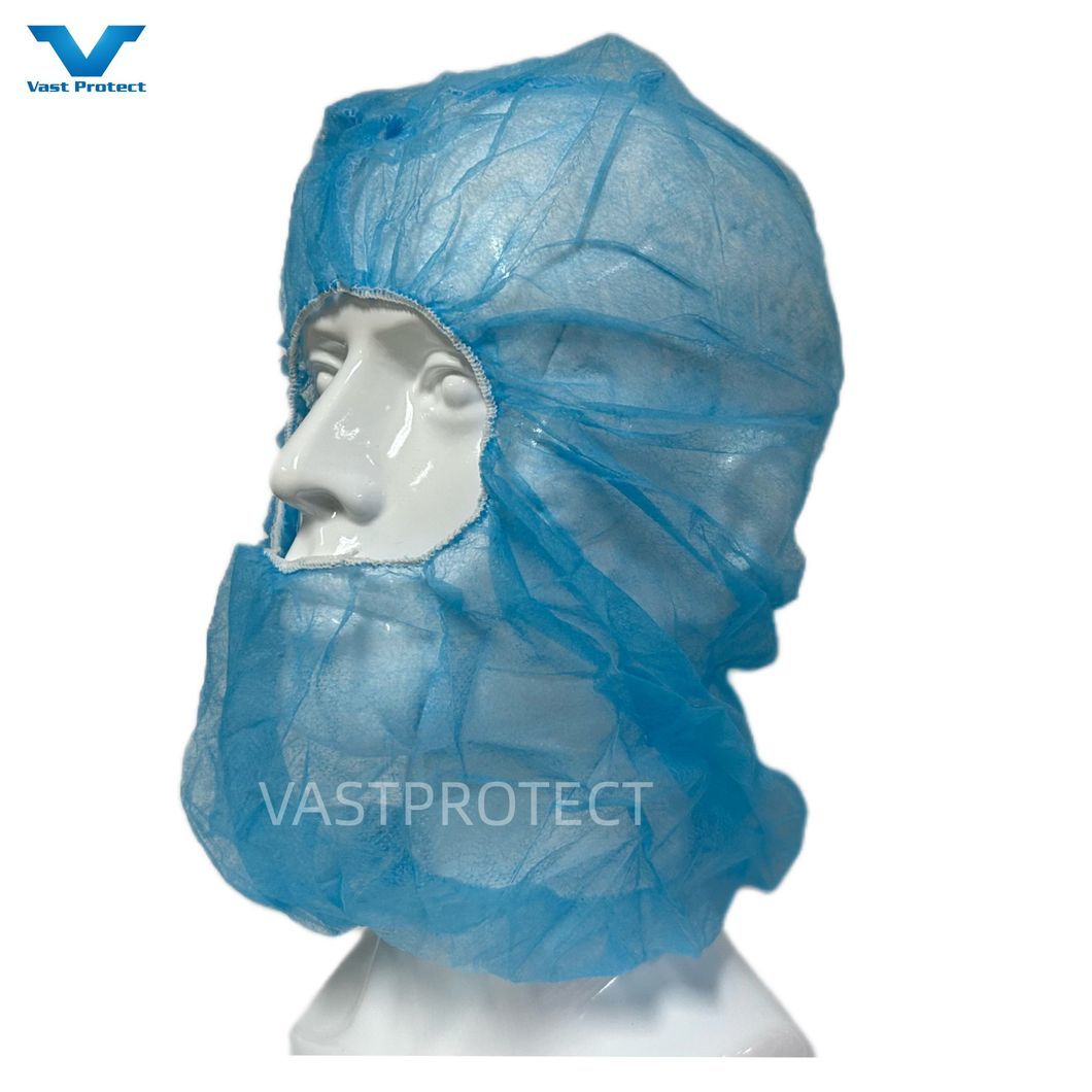 Factory Disposable Protective Polypropylene Non-Woven PP Ninja Astronaut Space Balaclava Cover Head Hood