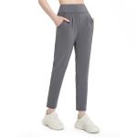 Casual Straight Nylon Pocket Yoga Pants Nude Sports Leggings