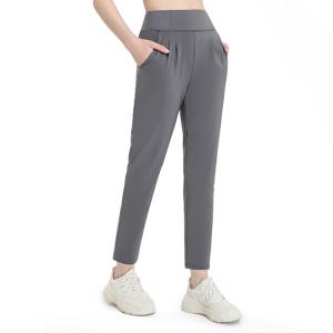 China Casual Straight Nylon Pocket Yoga Pants Nude Sports Leggings wholesale