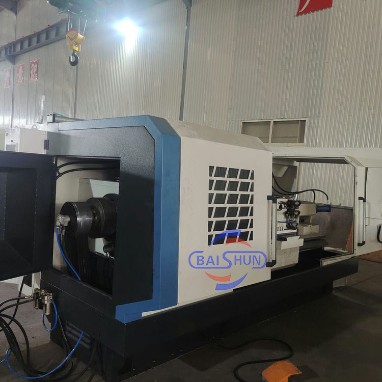 Oil Country Large Spindel Bore Flat Bed Automatic Turning Work Siemens CNC Pipe Threading Lathe