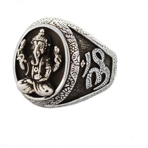 China Thai 925 Silver Gold Tone Retro Womens Mens Buddhist Fashion Jewelry(036389W) wholesale
