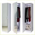 Floor Standing 70.47 Inch Wooden Clothes Wardrobe With Clothes Rail
