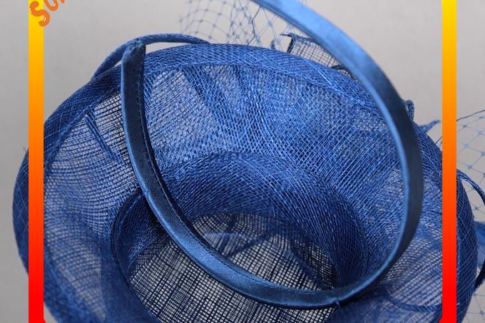 0914 fashion navy sinamay fascinators caps for ladies ,Fancy Sinamay fascinator from Sun Accessory