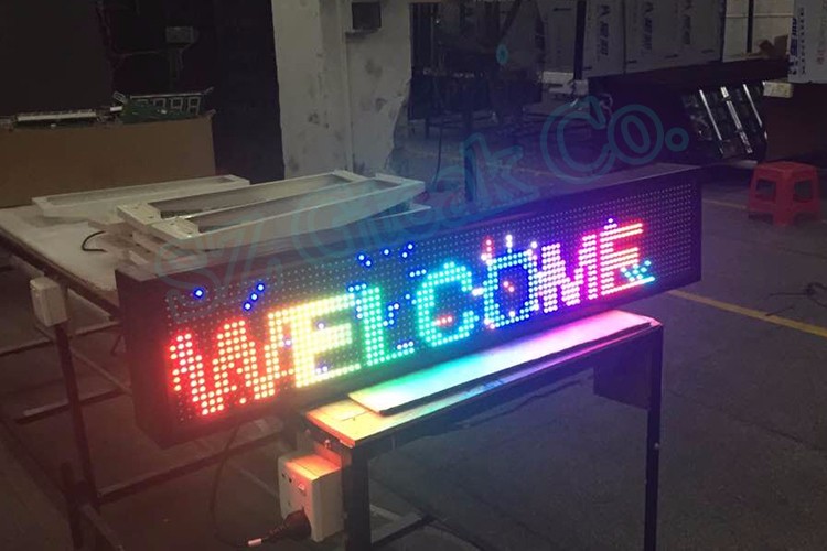 Customized full color RGB led display board message sign