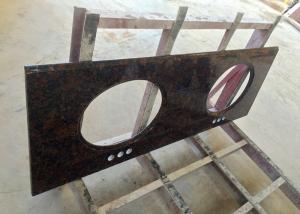 China High Resistance Granite Vanity Tops Baltic Brown For Bathroom , SGS CE Listed wholesale