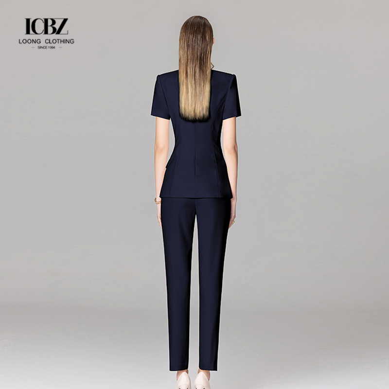 Women's Formal Suit in Slim Fit Polyester Fiber Fabric Office Dress for Ladies