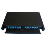 24 SC 19inch Fiber Optic Termination Box 1U Sliding Panel