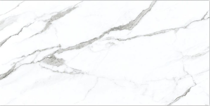 White Color Floor 1800x900mm Marble Look Porcelain Tile