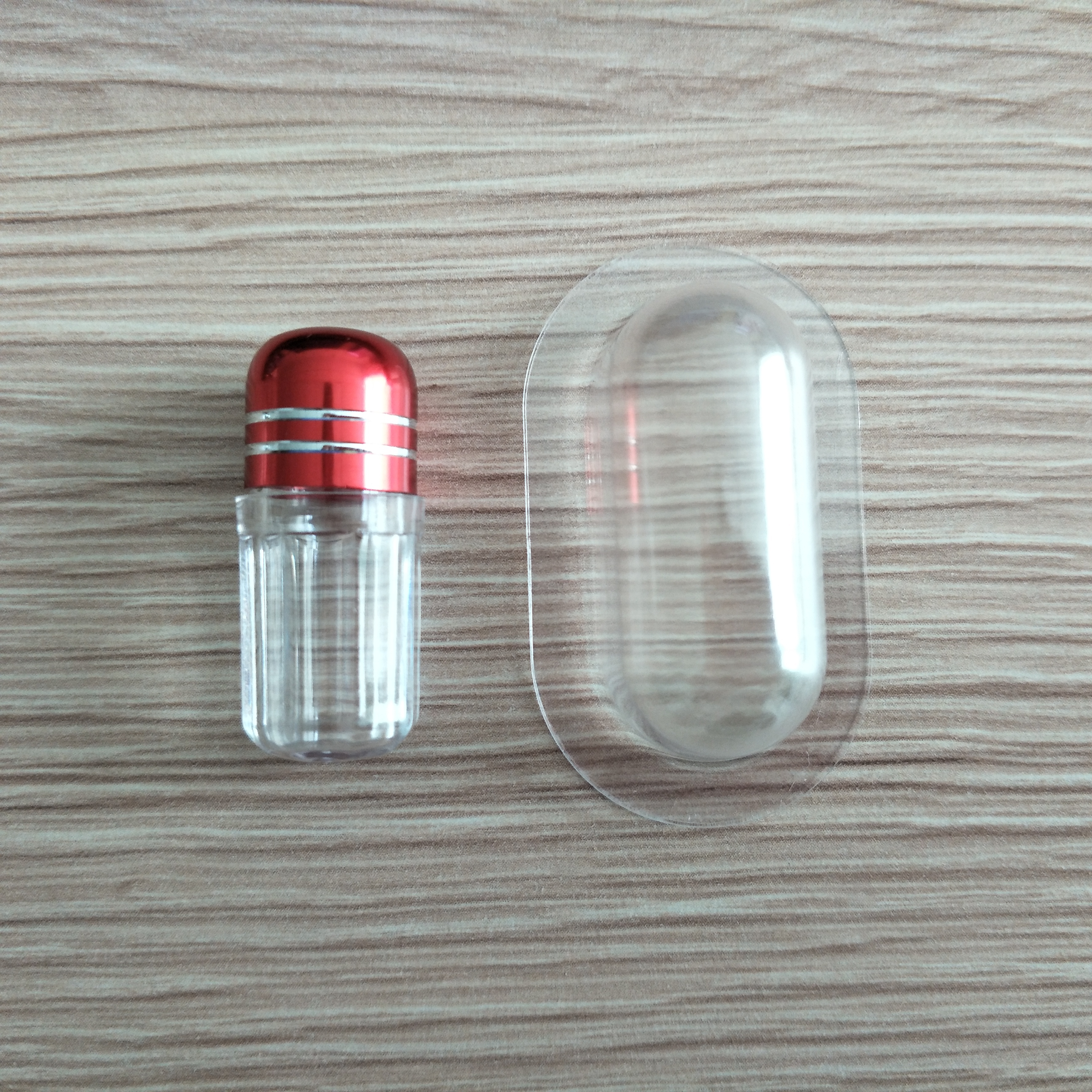 12mm Clear Pill Bottles 3ml Pharmaceutical Bullet Shell