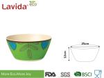 Multipurpose Colorful Bamboo Fiber Bowls , Dishwasher Safe Bamboo Cereal Bowls